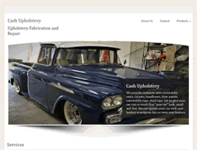 Tablet Screenshot of cashupholstery.com